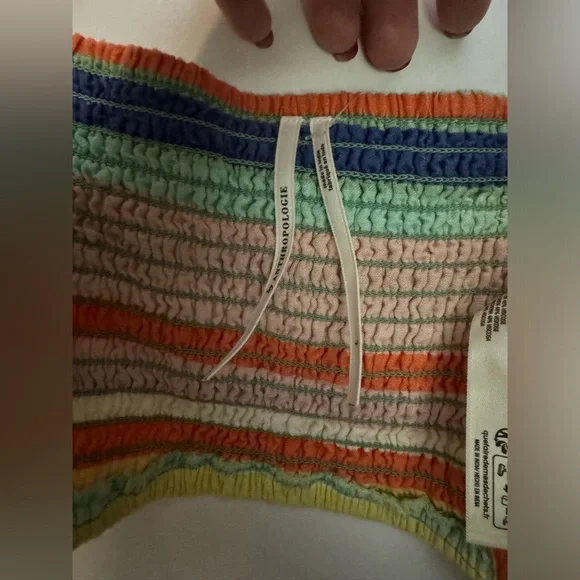 NWT By Anthropologie Linen Crop Top Size Large - Picture 8 of 9